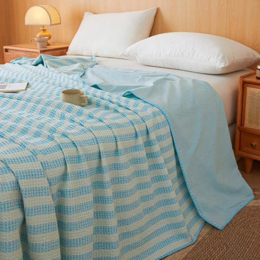Textured Plaid Woven Bedspread with Scalloped Edge bedding Bedroom Bedspread Breathable Cotton Blend Coverlet Everyday Use Guest Room Home Decor Layering Piece Lightweight Minimalist Modern Casual Natural Fiber Look Neutral Palette newin260714 Pastel Tones Piped Edge Plaid Pattern Reversible Design Scalloped Edge Scandinavian Style Sofa Throw Soft Touch Spring Summer Striped Pattern Textured Plaid Woven Bedspread Textured Weave