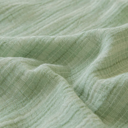 Soft Stripe Reversible Cotton Bedspread