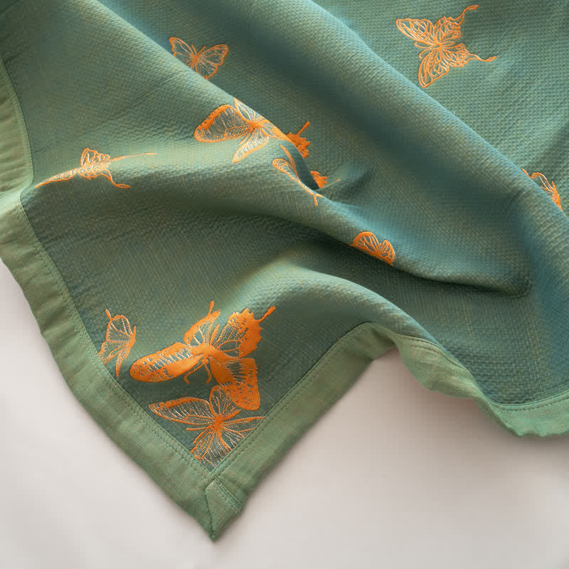 Elegant Butterfly Print Cotton Quilt