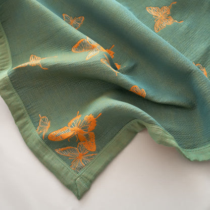 Elegant Butterfly Print Cotton Quilt