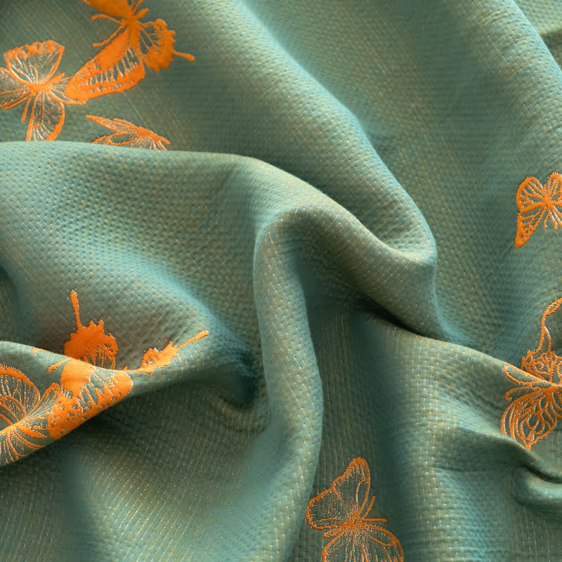 Elegant Butterfly Print Cotton Quilt