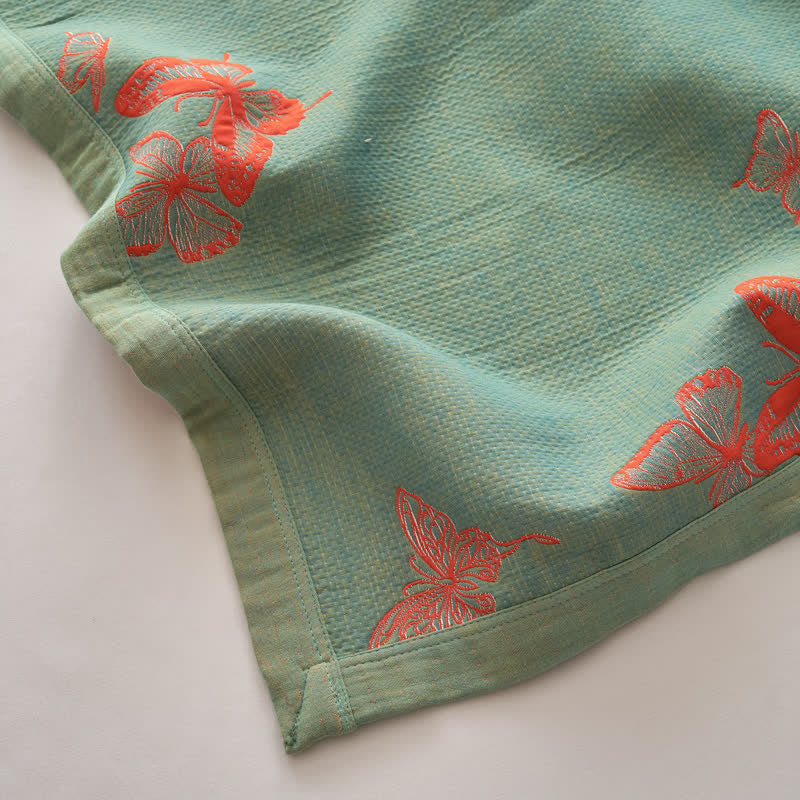 Elegant Butterfly Print Cotton Quilt