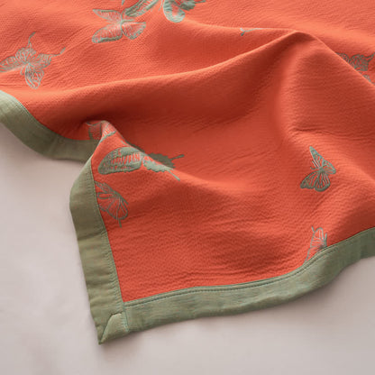 Elegant Butterfly Print Cotton Quilt