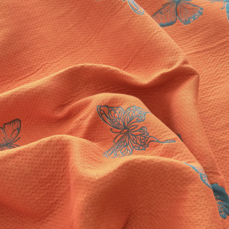 Elegant Butterfly Print Cotton Quilt