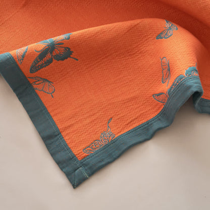 Elegant Butterfly Print Cotton Quilt