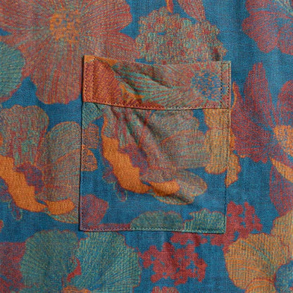 Vintage Flower Cotton Kimono Robe