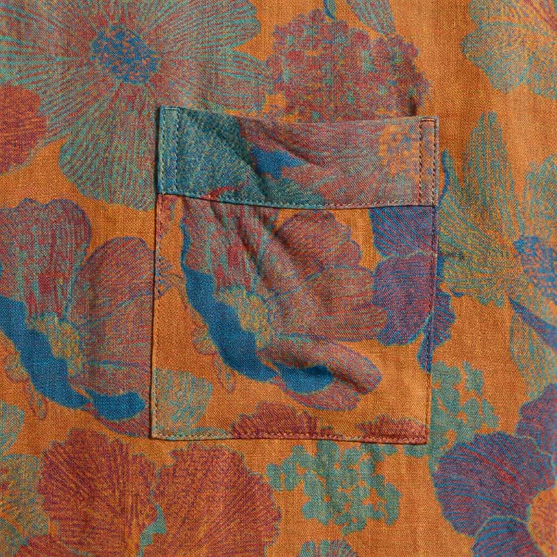 Vintage Flower Cotton Kimono Robe