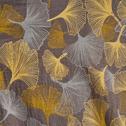 Golden Ginkgo Leaf Cotton Bedding Set