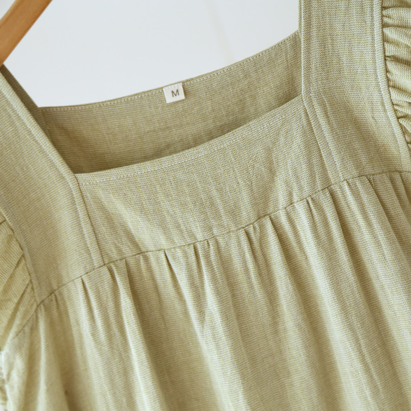 Cotton Square Neck Ruffle Lounge Dress A-Line Silhouette All Season Autumn Breathable Casual Comfortable Cotton Cotton Linen Flutter Sleeve Homewear House Dress Indoor L Lightweight Loose Fit Lounge Dress Loungewear Midi Length Minimalist Outdoor Wear Pajama Pastel Colors Pull-On Style Ruffle Trim Sleepwear Soft Cotton Solid Color Spa Spring Square Neck Summer Textured Fabric Warm Weather women