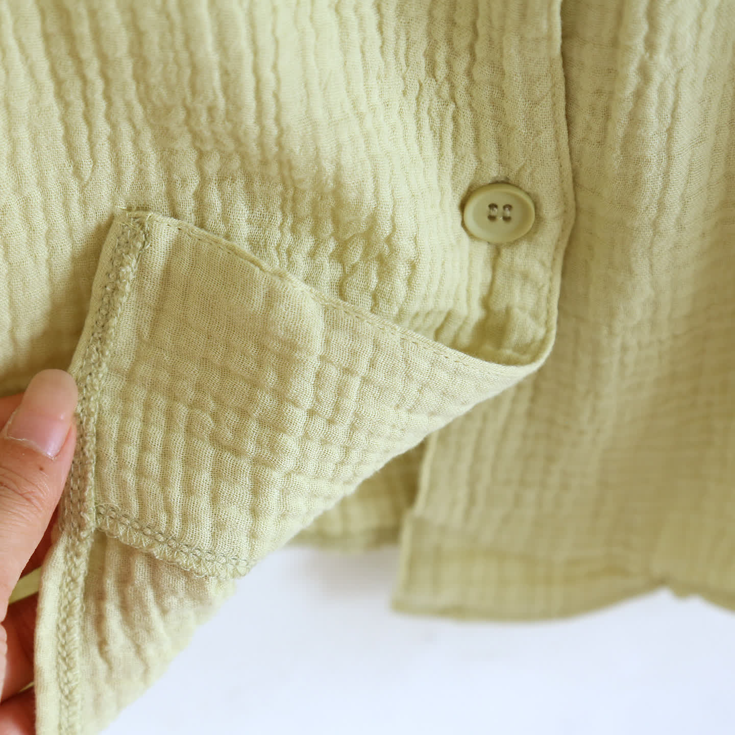 Cotton Gauze Button Front Loungewear Set 100% Cotton After-Bath Wear Autumn Button Front Casual Comfortable Cooling Loungewear Cotton Cotton Gauze Couple Sleepwear Crinkled Texture Dropped Shoulder Elastic Waist Home Lounge Outfit Homewear Indoor L Lightweight Lounge Set Loungewear Minimalist Outerwear-Ready Pajama Pajama Set Patch Pocket Set Short Sleeve Shorts Set Sleepwear Soft Cotton Solid Color Sleepwear Spring Summer Turn-Down Collar Two Piece Set Warm Weather