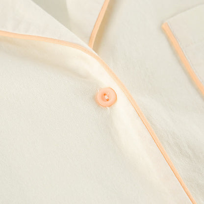 Minimal Cotton Pocketed Long Sleeve Pajama Set