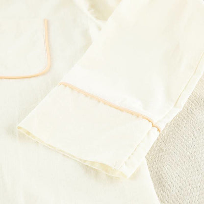Chic Ruffle Hem Cotton Loungewear Set