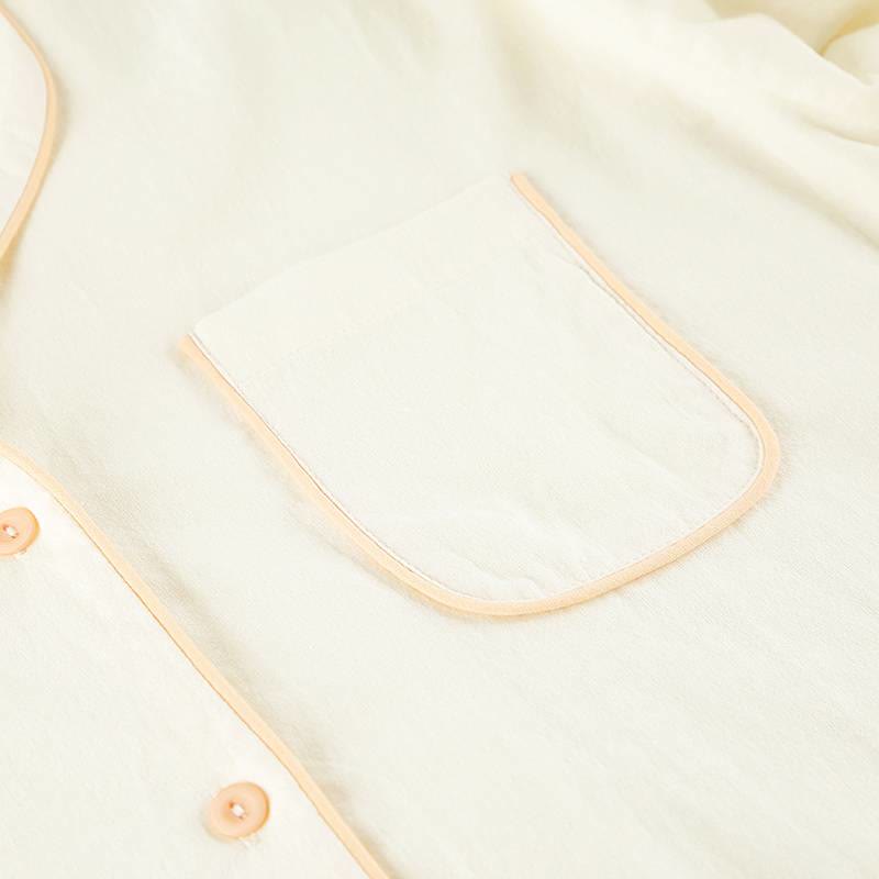 Chic Ruffle Hem Cotton Loungewear Set