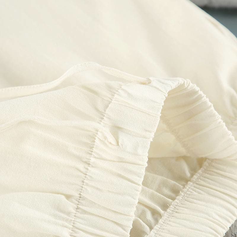 Minimal Cotton Pocketed Long Sleeve Pajama Set