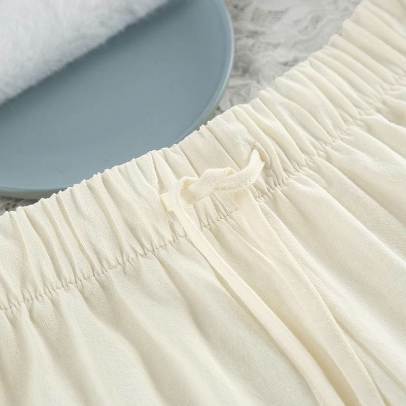 Minimal Cotton Pocketed Long Sleeve Pajama Set