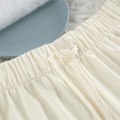Minimal Cotton Pocketed Long Sleeve Pajama Set