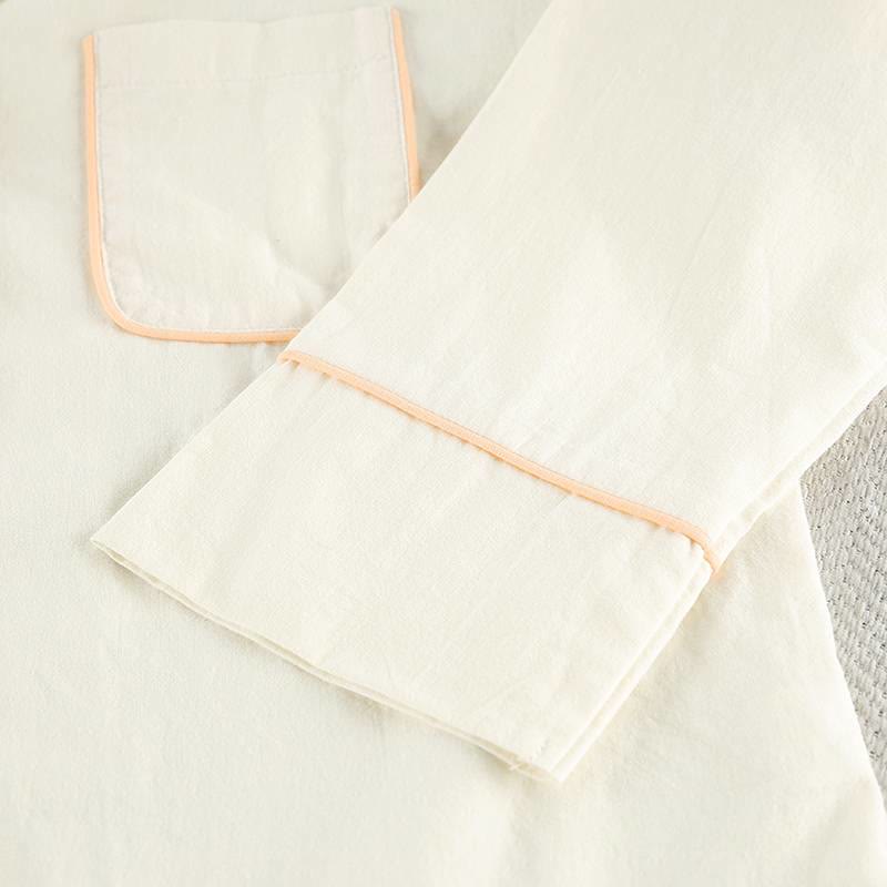 Minimal Cotton Pocketed Long Sleeve Pajama Set