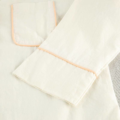 Minimal Cotton Pocketed Long Sleeve Pajama Set