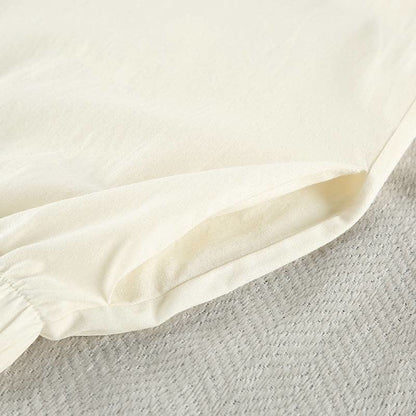 Minimal Cotton Pocketed Long Sleeve Pajama Set