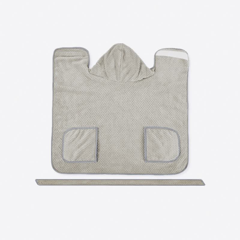 Solid Color Microfiber Dog Bath Robe