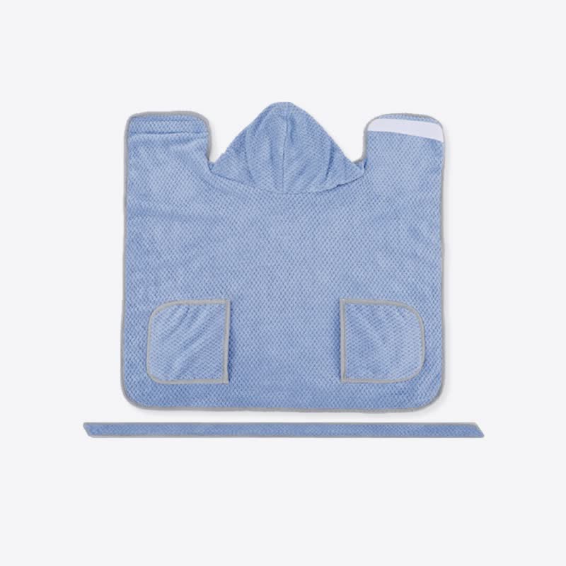 Solid Color Microfiber Dog Bath Robe