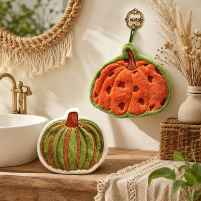 Pumpkin Shaped Quick Dry Hand Towel