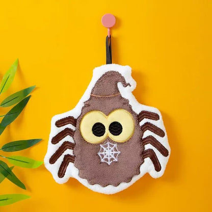 Halloween Element Fleece Hanging Hand Towel