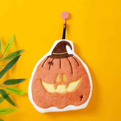 Halloween Element Fleece Hanging Hand Towel