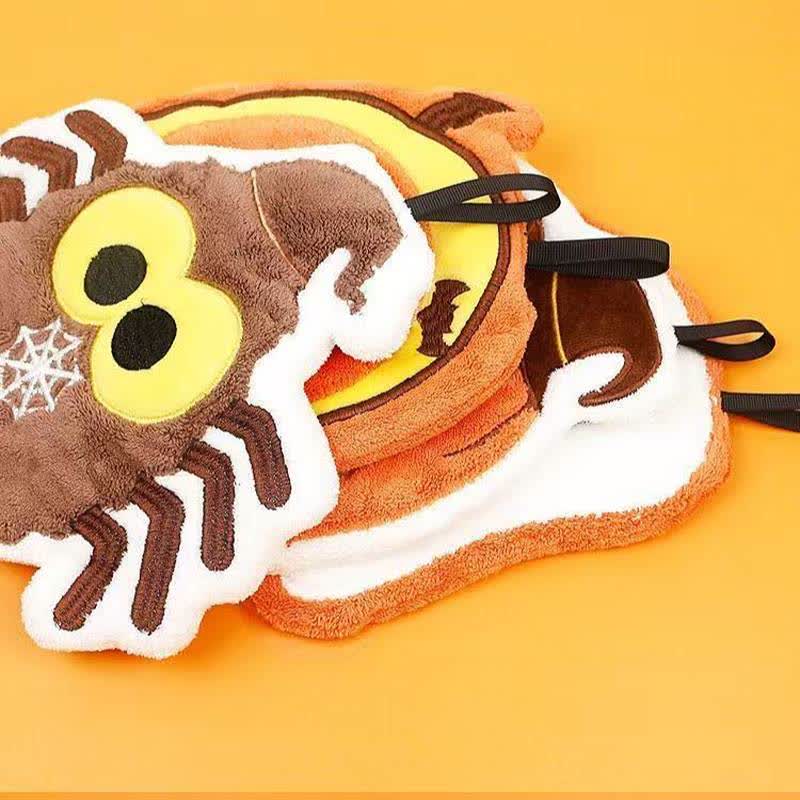 Halloween Element Fleece Hanging Hand Towel