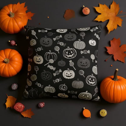 Halloween Pumpkin Candy Cotton Pillow