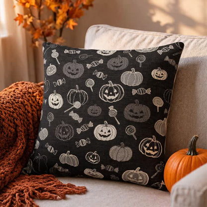 Halloween Pumpkin Candy Cotton Pillow