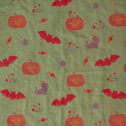 Halloween Pumpkin Bat Cotton Pajama Set