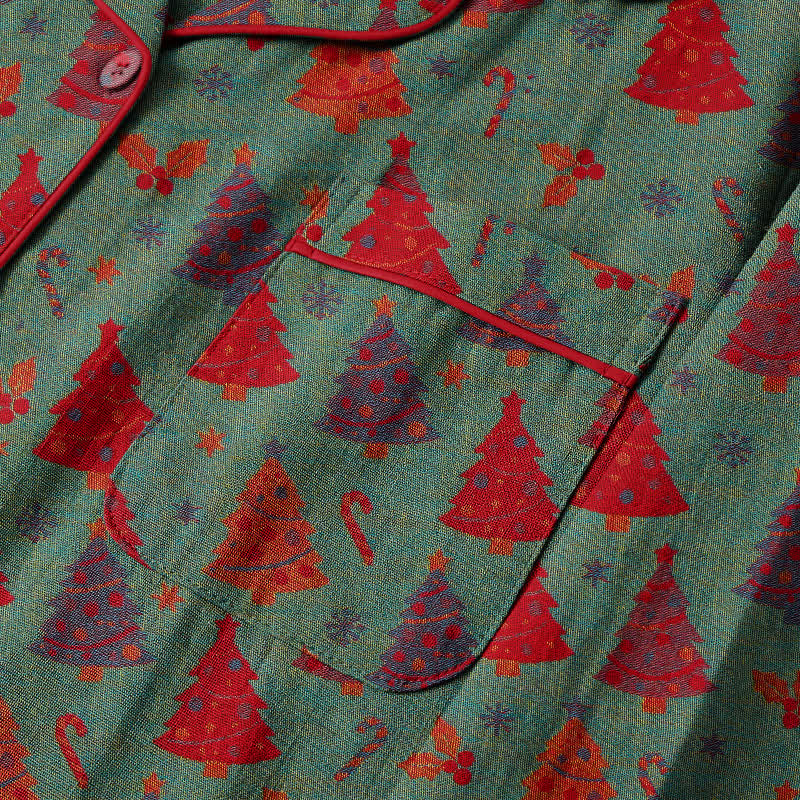 Christmas Tree Cotton Gauze Loungewear Set