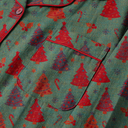 Christmas Tree Cotton Gauze Loungewear Set