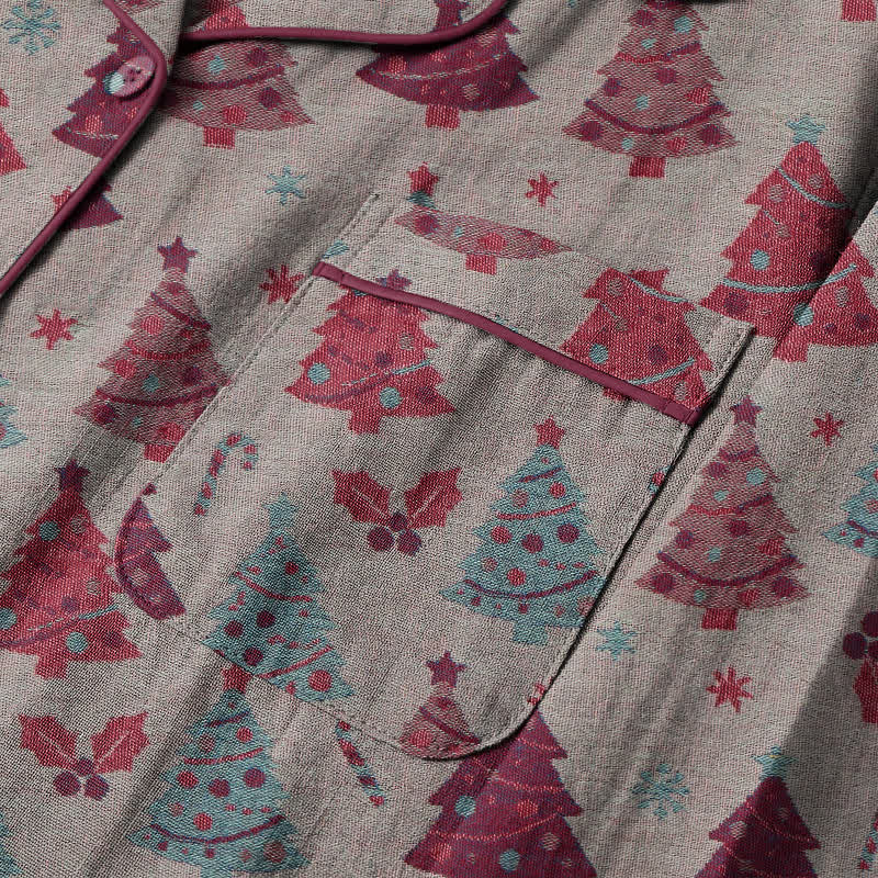 Christmas Tree Cotton Gauze Loungewear Set