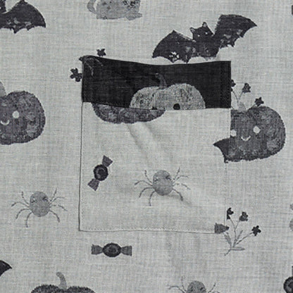 Halloween Pumpkin Bat Cotton Kimono Robe