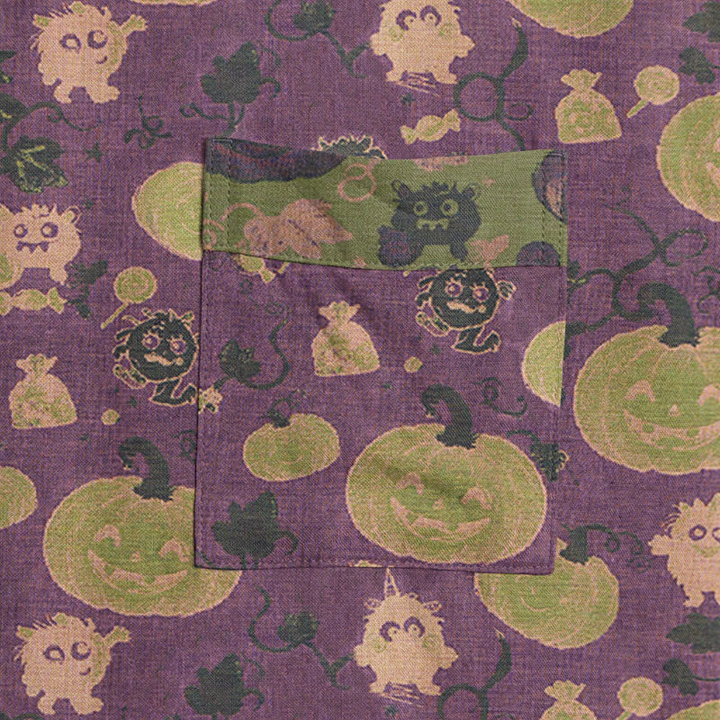 Halloween Pumpkin Monster Cotton Kimono Robe