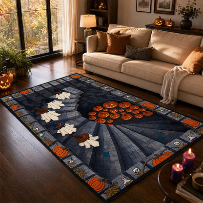 3D Ghost Staircase Optical Illusion Area Rug