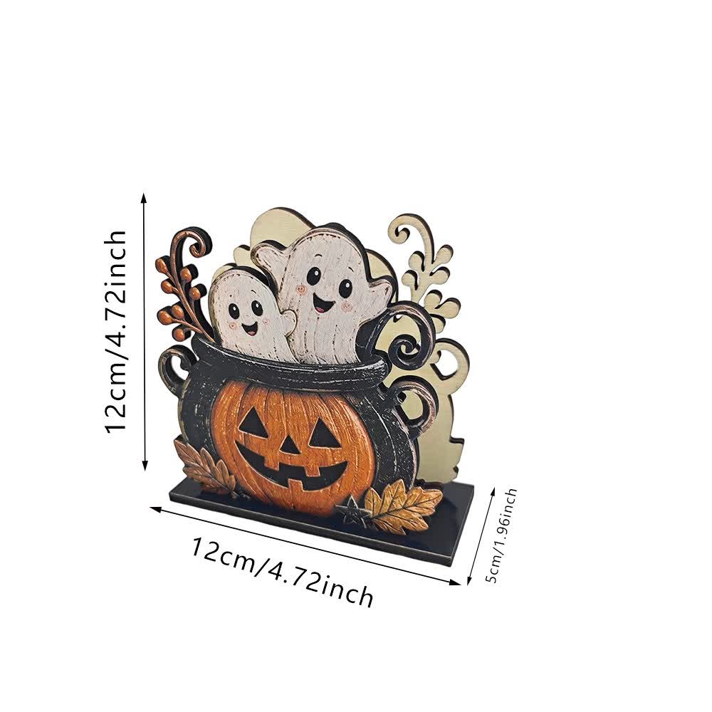 Wooden Halloween Spook Napkin Holder