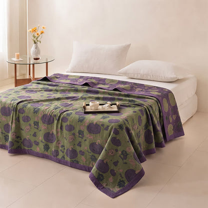 Halloween Monster Reversible Cotton Blanket