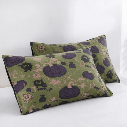 Halloween Monster Reversible Cotton Blanket