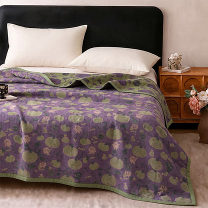 Halloween Monster Reversible Cotton Blanket