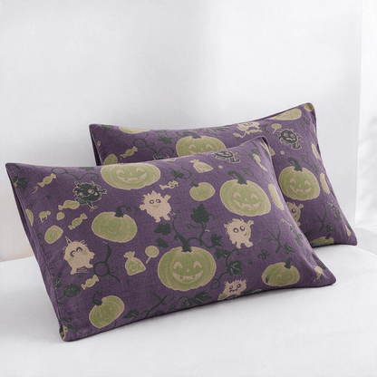 Halloween Monster Reversible Cotton Blanket