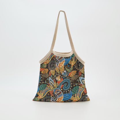 Bohemian Floral Tote Shoulder Bag