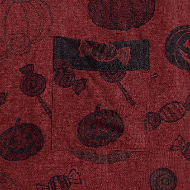 Spooky Pumpkin Candy Cotton Kimono Robe