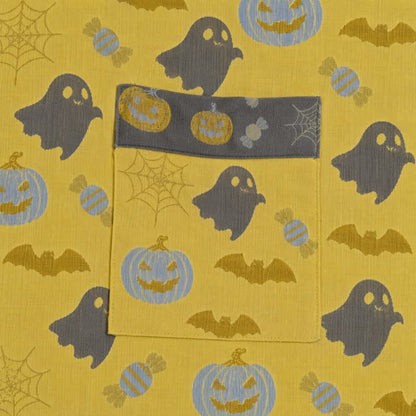 Multi‑Color Pumpkin Halloween Cotton Kimono Robe