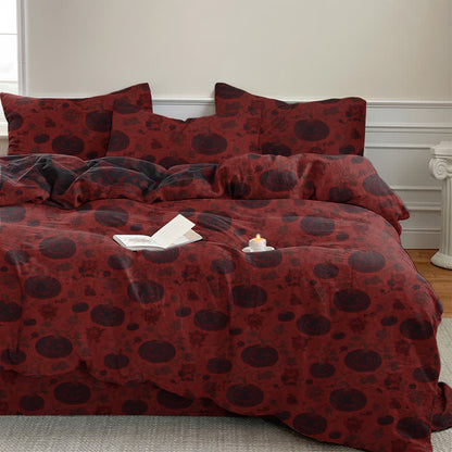 Halloween Pumpkin Monster Cotton Bedding Set