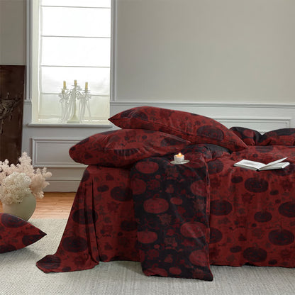 Halloween Pumpkin Monster Cotton Bedding Set