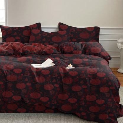 Halloween Pumpkin Monster Cotton Bedding Set