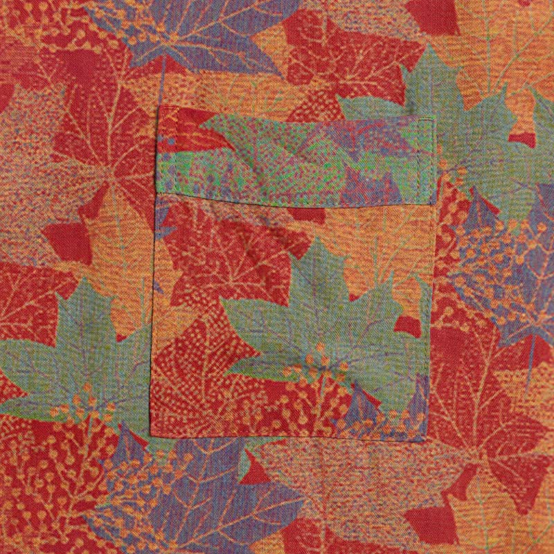 Autumn Maple Leaf Cotton Kimono Robe